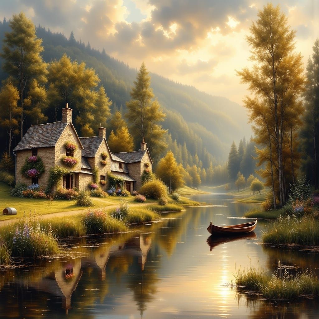 a tranquil village (0 likes)  by @Celestial