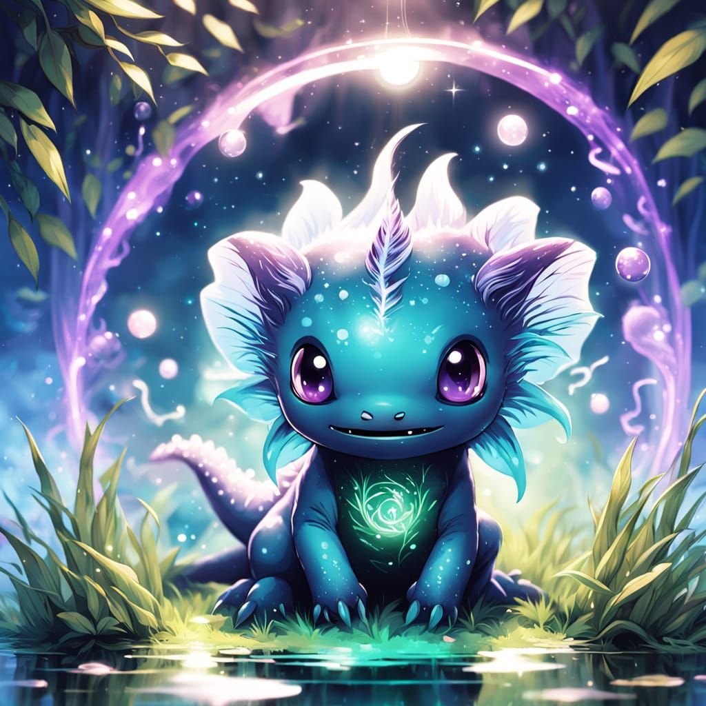 A Shadow Axolotl  by @Duy Vo