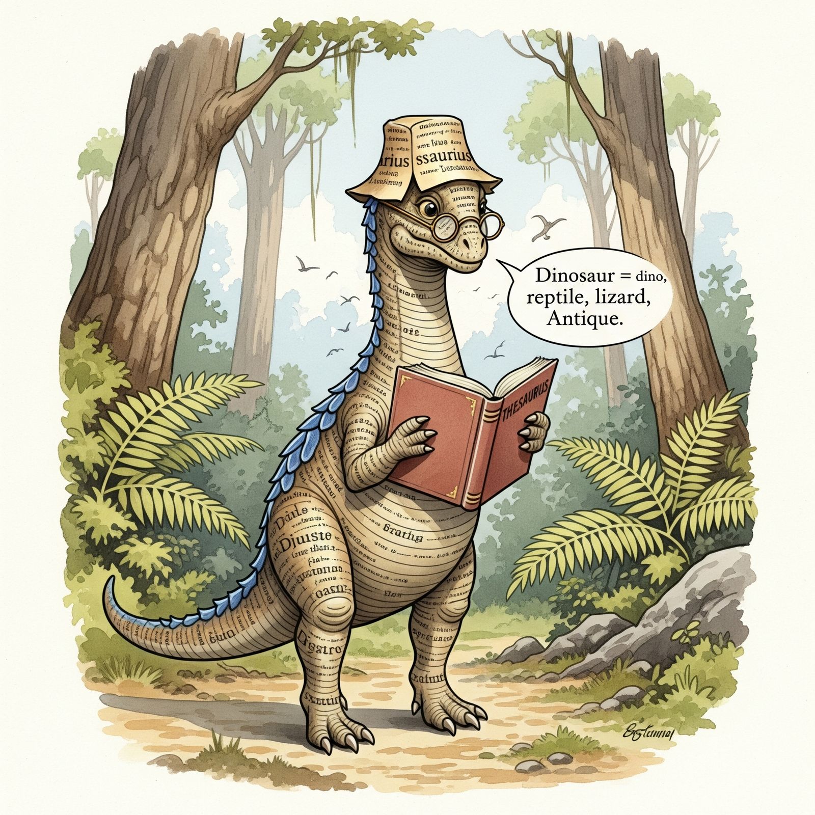 A reading thesaurus-dinosaur – Ge