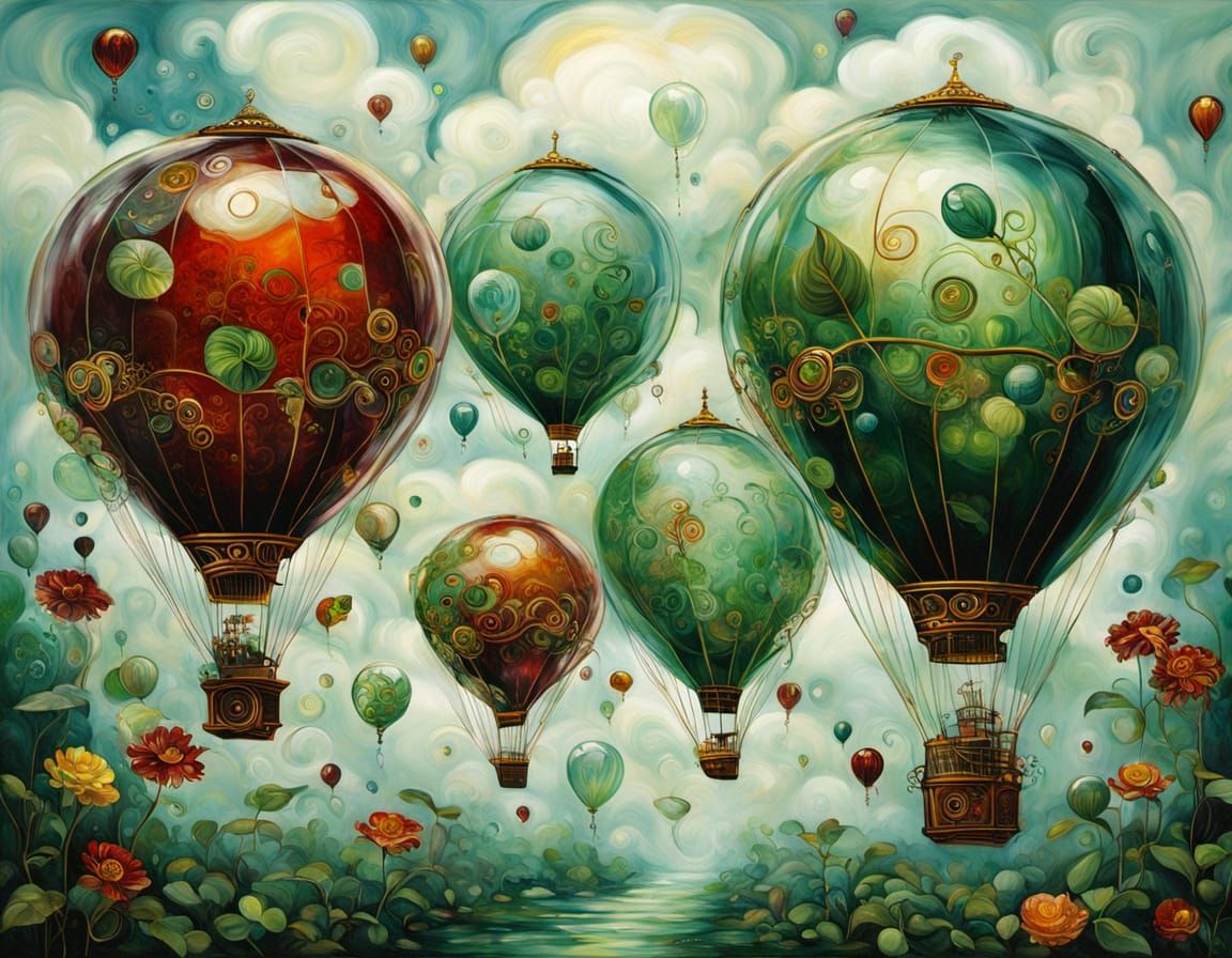 Colorful glass balloons  by @Simone Hollywood