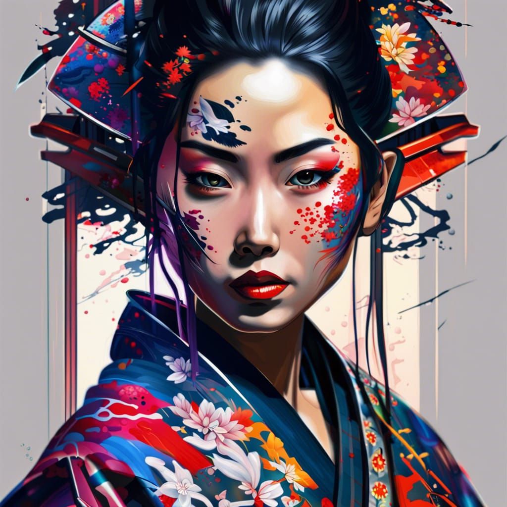 Geisha - AI Generated Artwork - NightCafe Creator