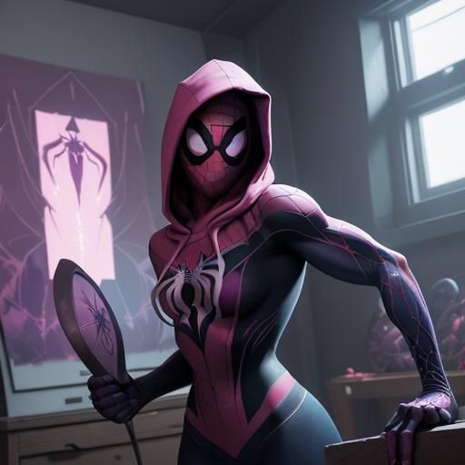 ArtStation - Spider Gwen pose challenge 2