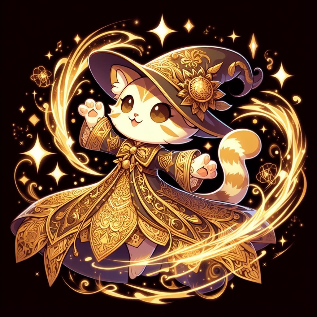 Gold Mage Kitty