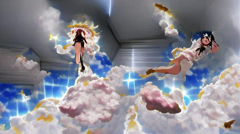 My dream girl descending from the heavens