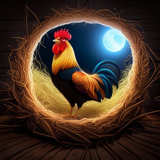 Portal rooster  by @Ryder