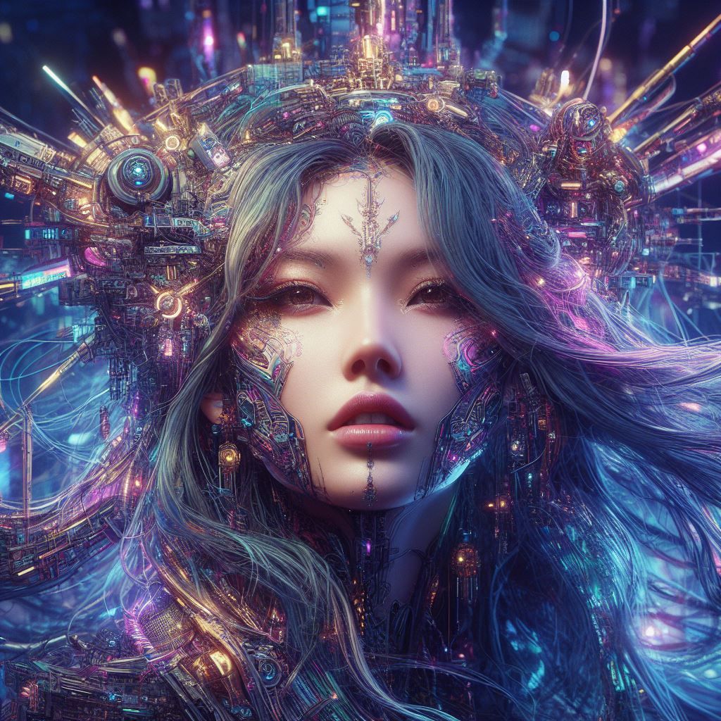 The Machine Goddess  by @ad infinitum