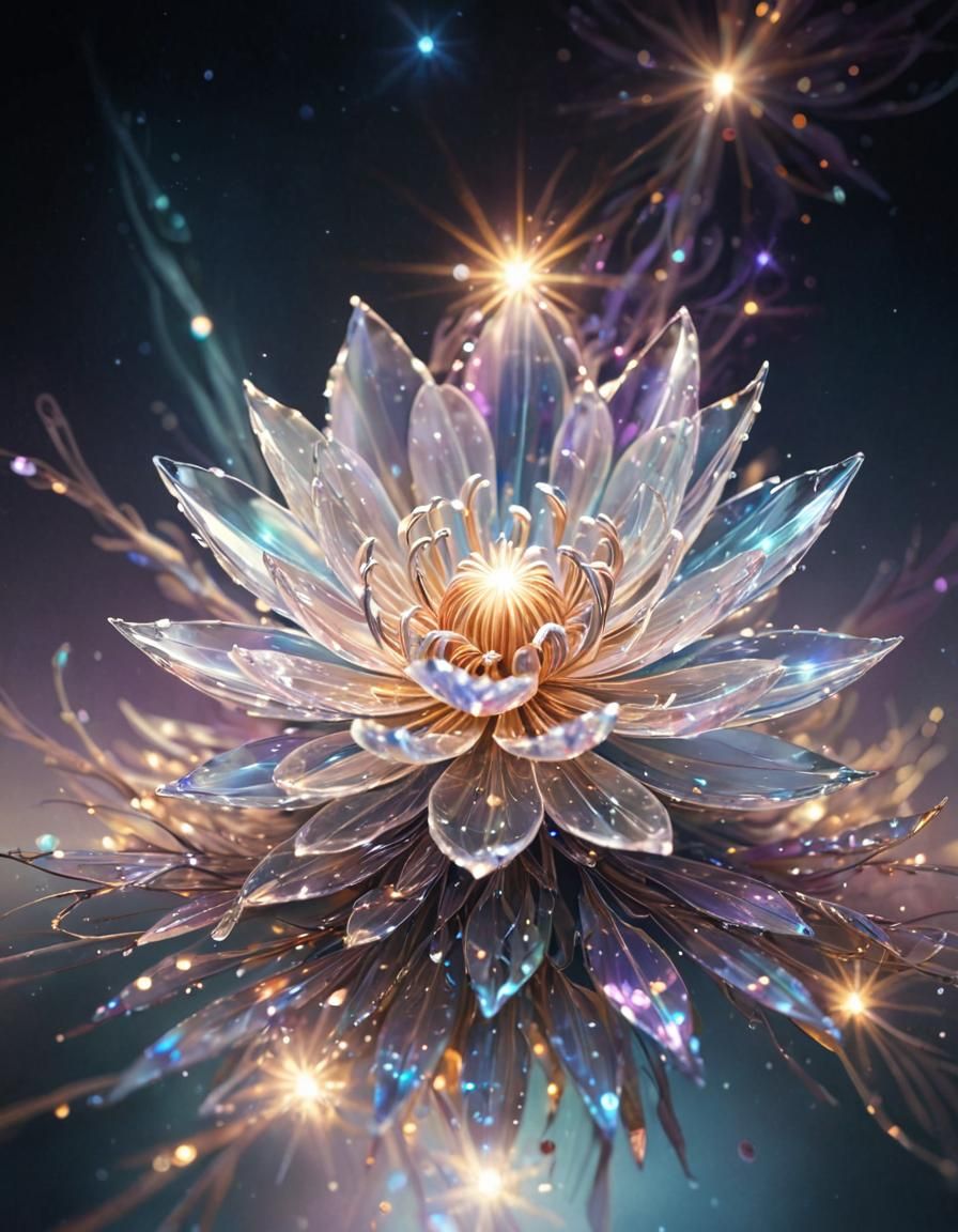 Crystal flower