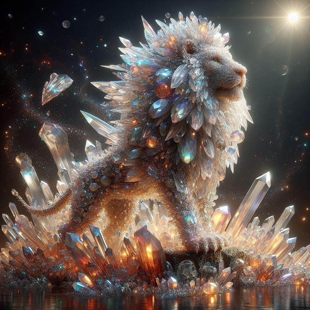 Crystal lion