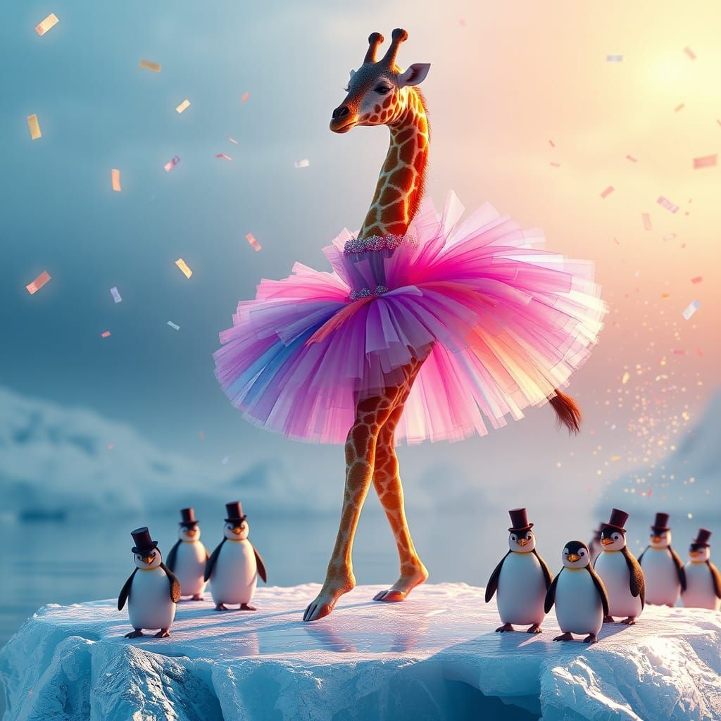 Ice Capades - Girafferina and Crew