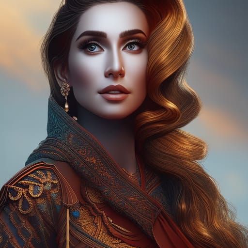 Portrait of a pretty woman | - AI Generated Artwork - NightCafe Creator