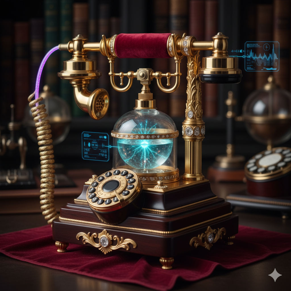 Retro futuristic tech