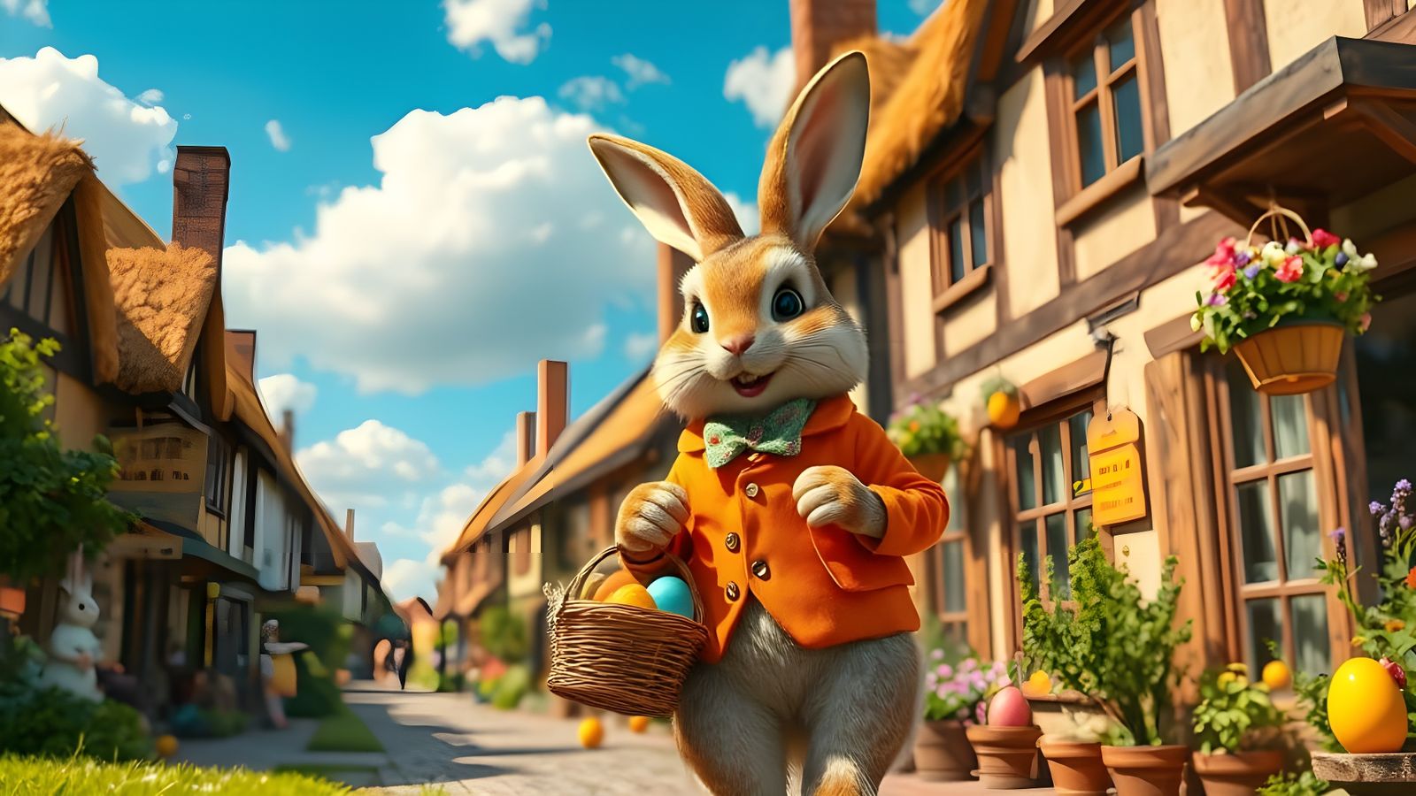 The Easter Bunny in Bunny Village  by @Welgan Druid