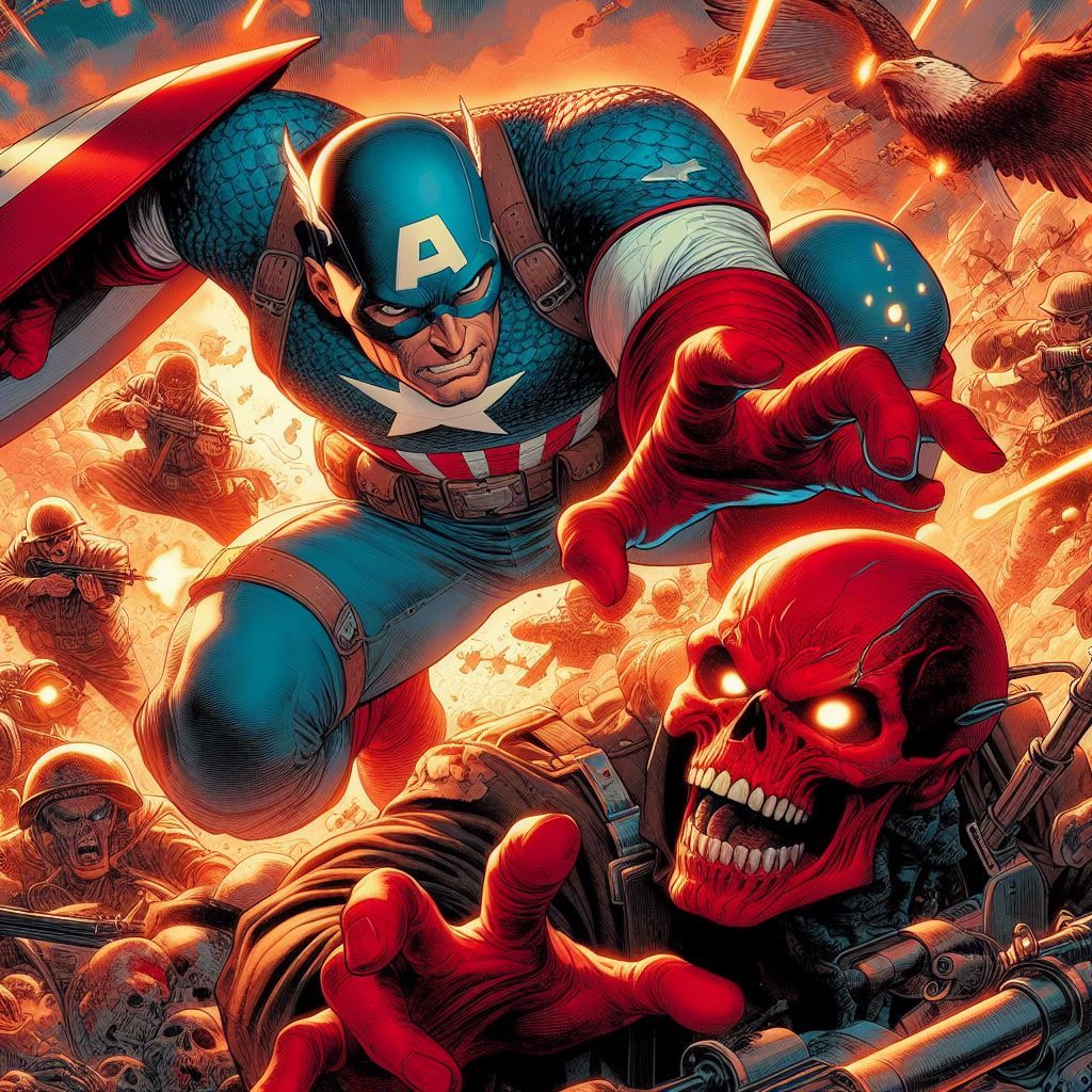 Captain America vs. The Red Skull