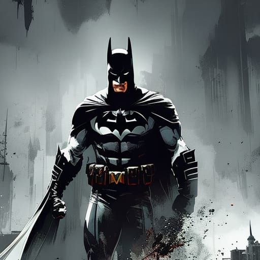 Intimidating Batman - AI Generated Artwork - NightCafe Creator