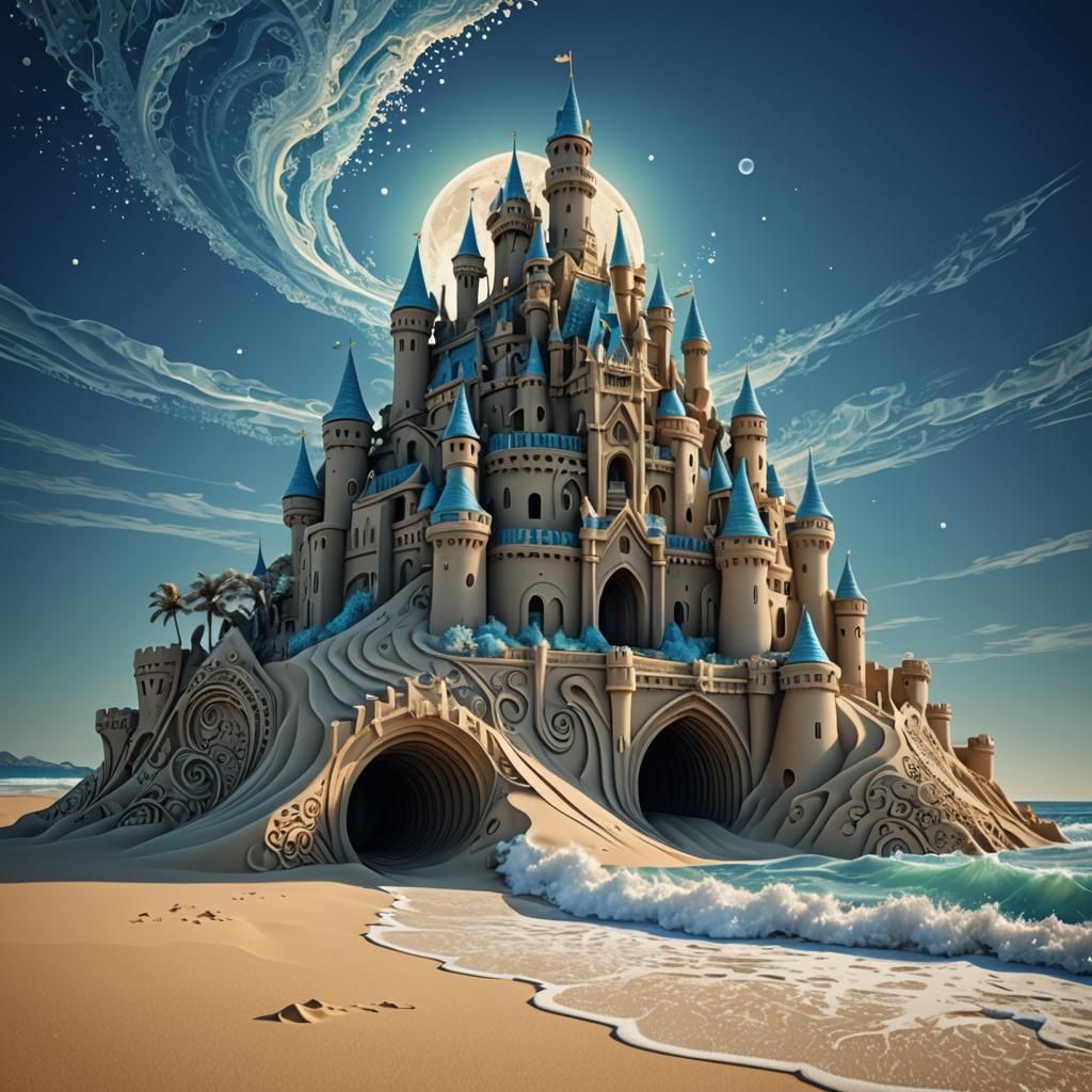 A magical sand castle   by @Alexandra Miranien