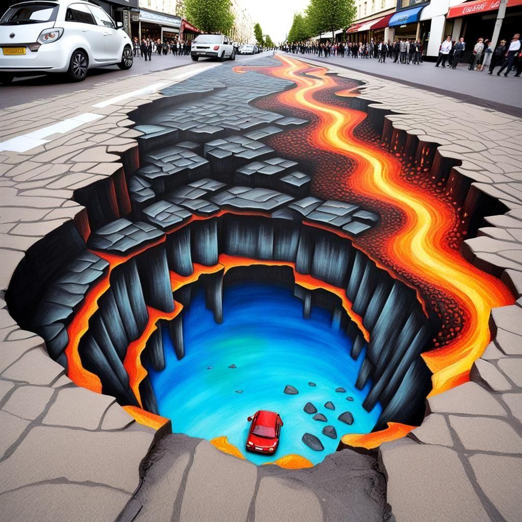 Pot hole  by @Morning Dawn