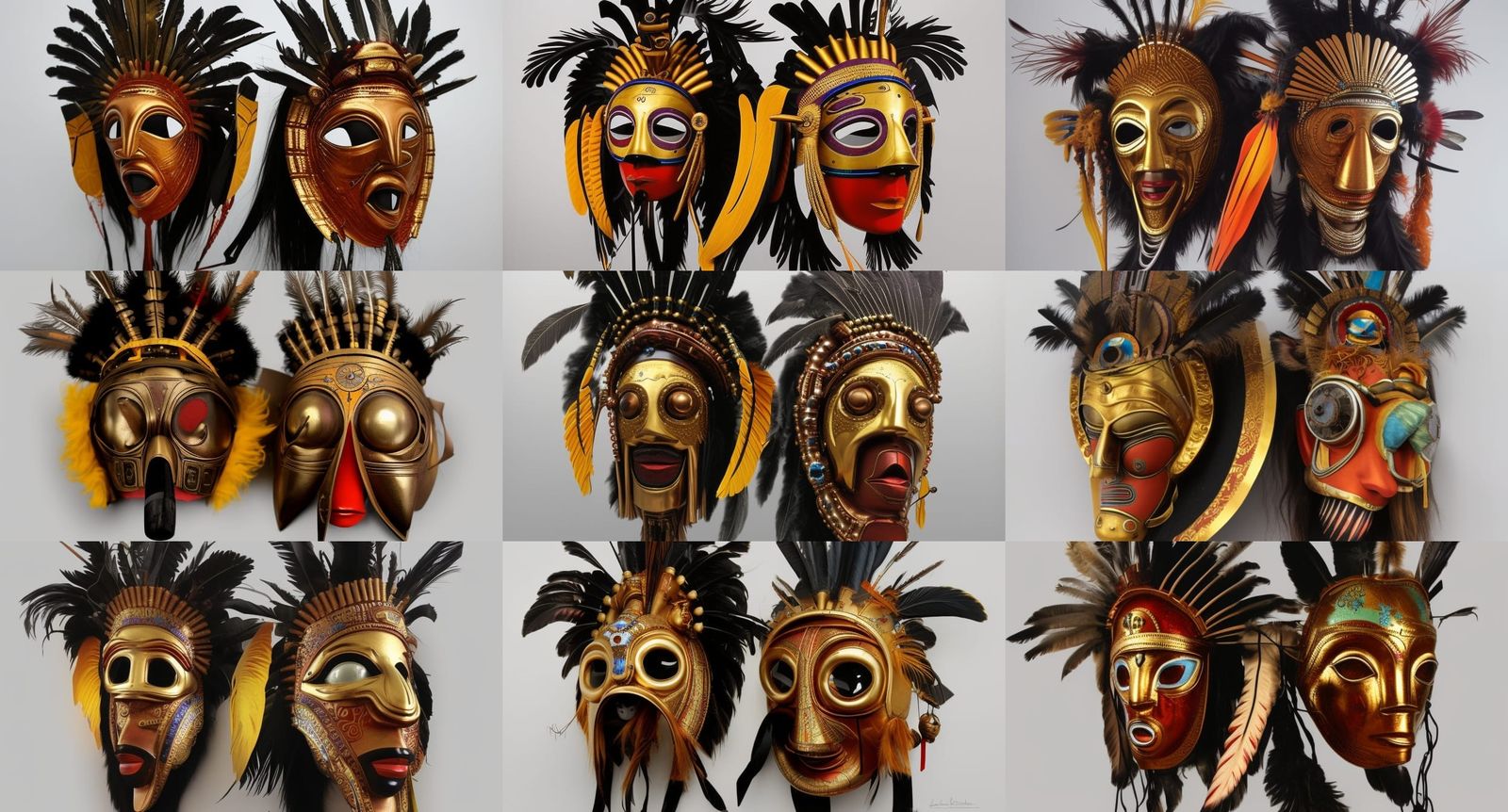 18k high resolution religious ceremonial festival masks, sci...