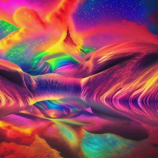 Psychedelic - AI Generated Artwork - NightCafe Creator