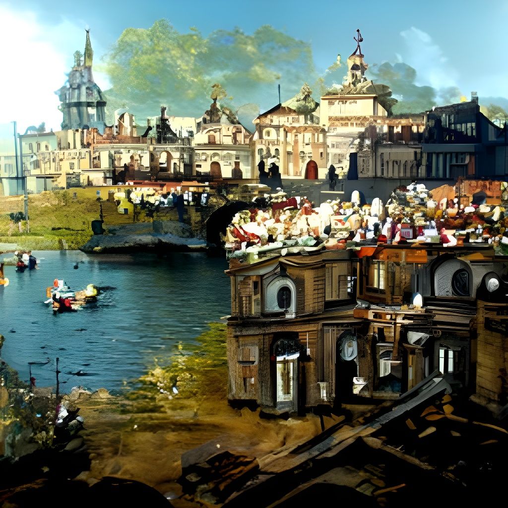 Canaletto, Prague oil on canvas detailed painting, baroque