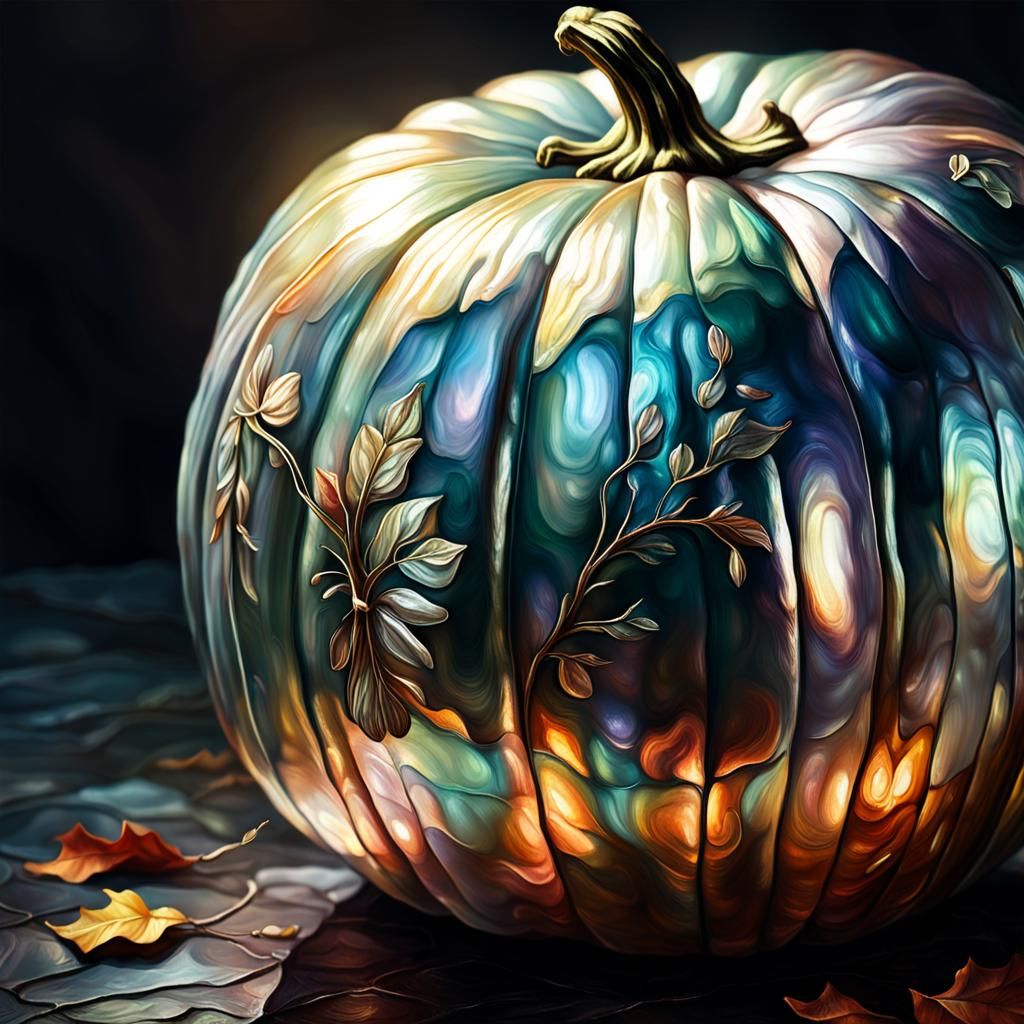mother of pearl pumpkin