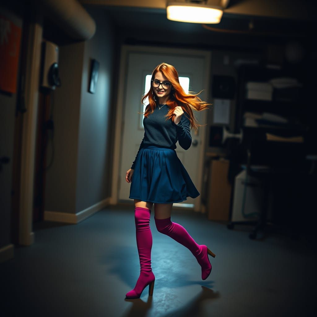 Lost in the Rhythm of Her Music, a Moody Portrait