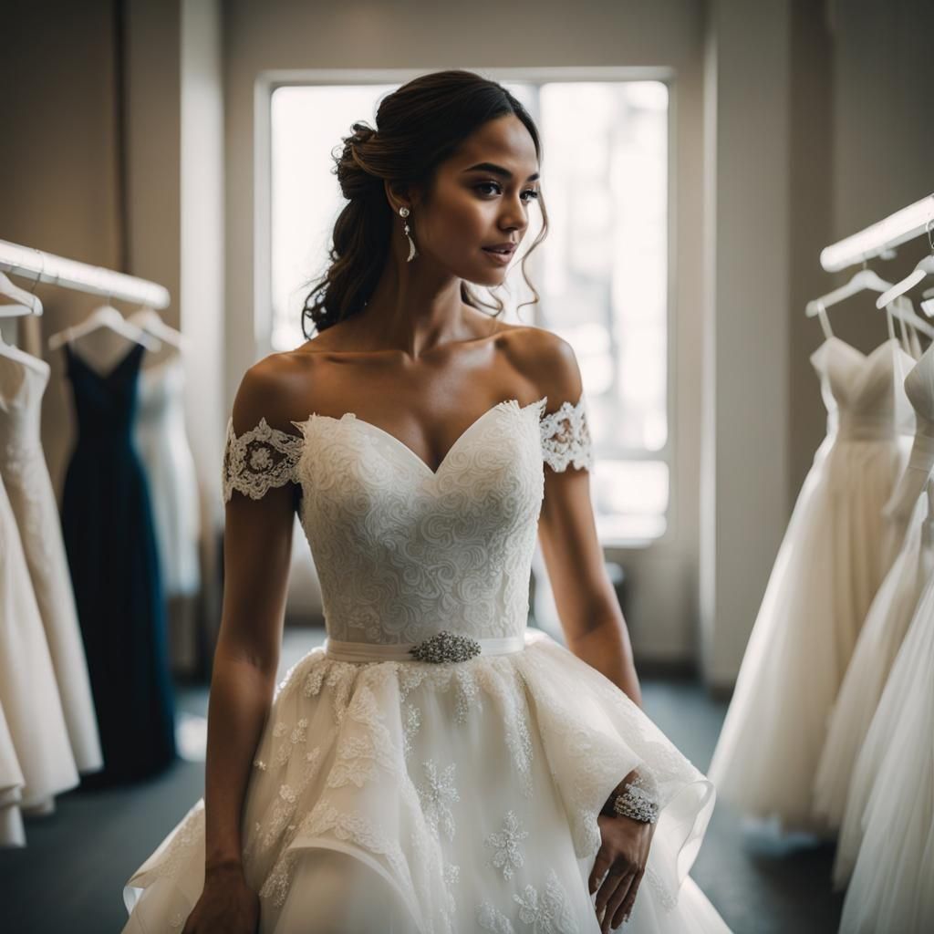 In the wedding store