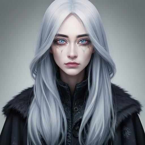 Coldly fading beautiful eyes