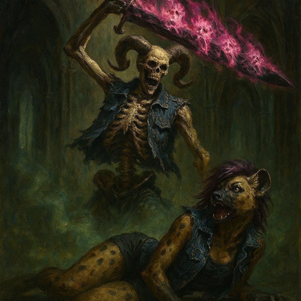 Scuzzy and the Lich Tobik zur-Bonuxhal (Oil Paint Gallery)