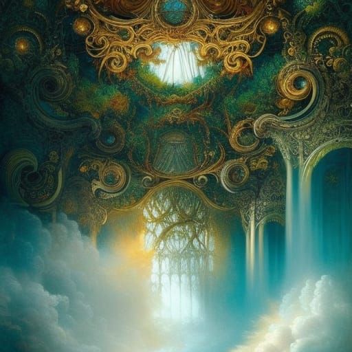 Celestial Palace - AI Generated Artwork - NightCafe Creator