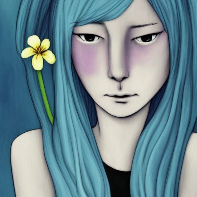 Beautiful Sadness - Ai Generated Artwork - Nightcafe Creator