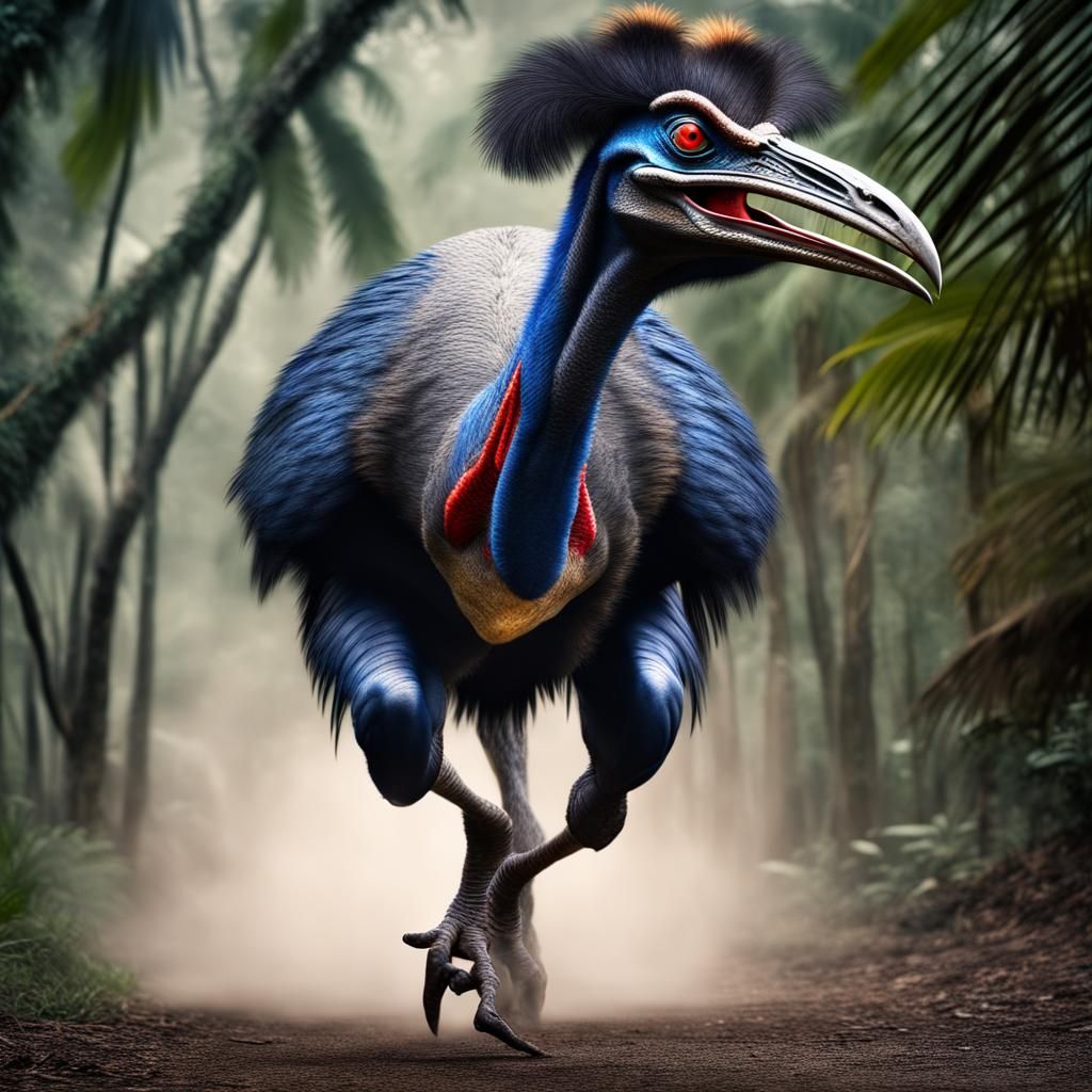 Cassowary Velociraptor Hybrid Attack