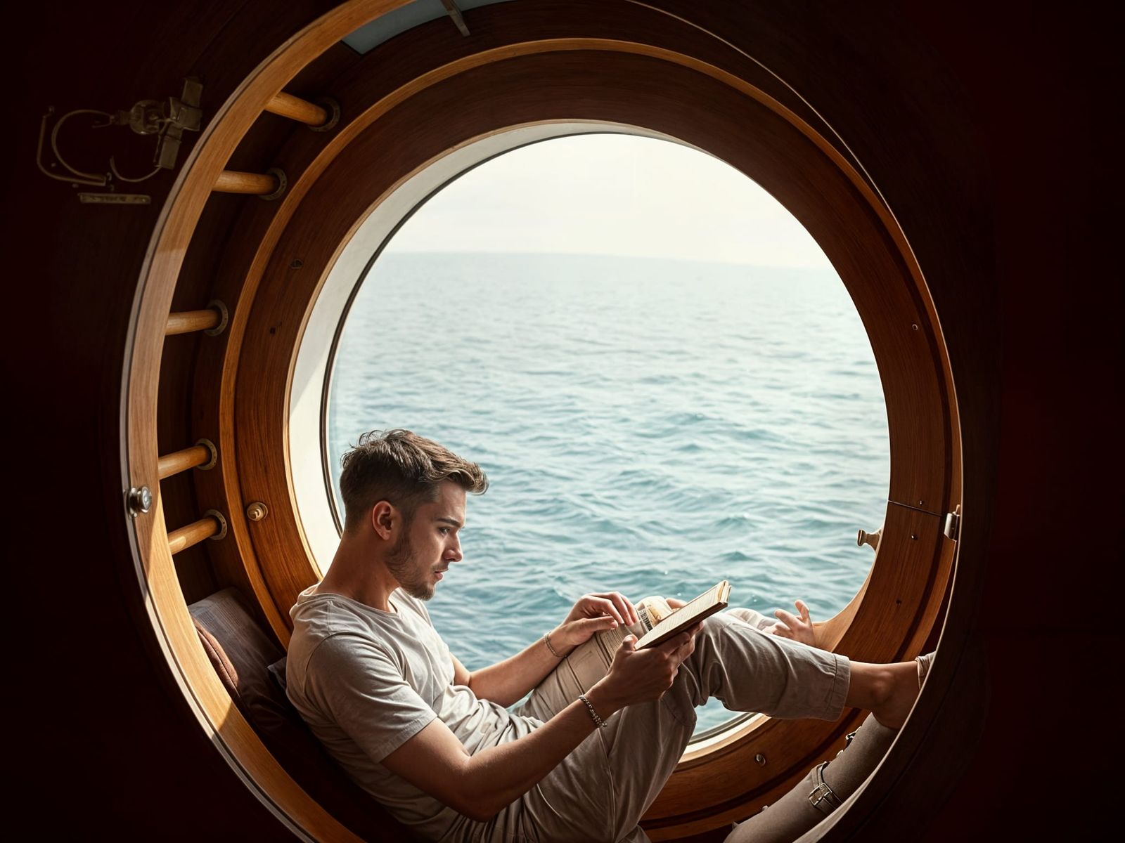 a large porthole to sit in.  by @AI Curious
