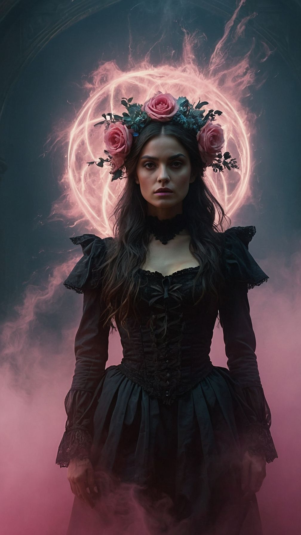 Woman in pink dream
