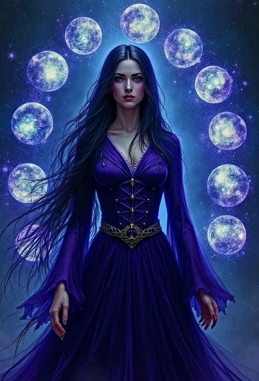 Amethyst, queen of the moon,