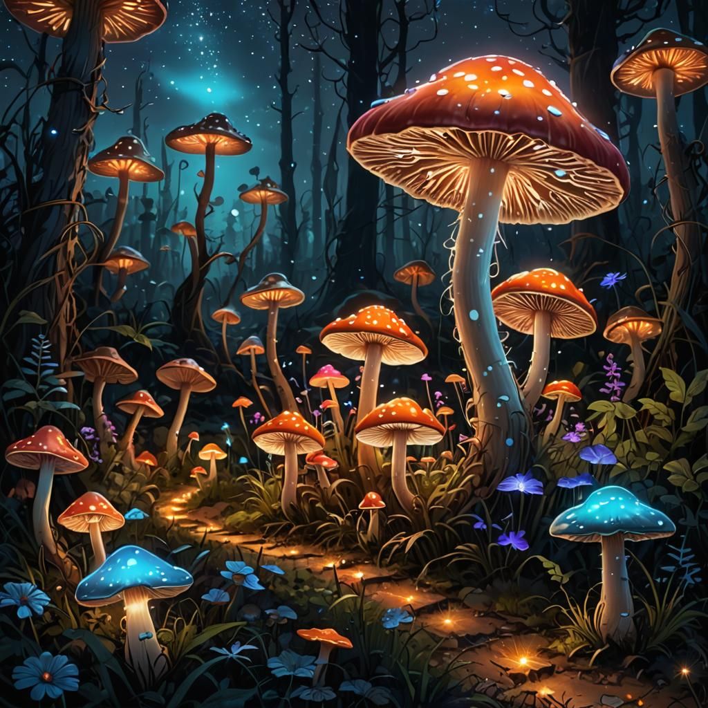 Mystical mushroom forest 4.0  by @Sophia 