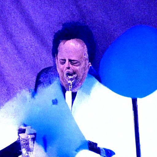 Billy Joel barfing blue barf