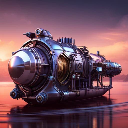 Steampunk Mini Submarine by Per.  by @Per Nogra