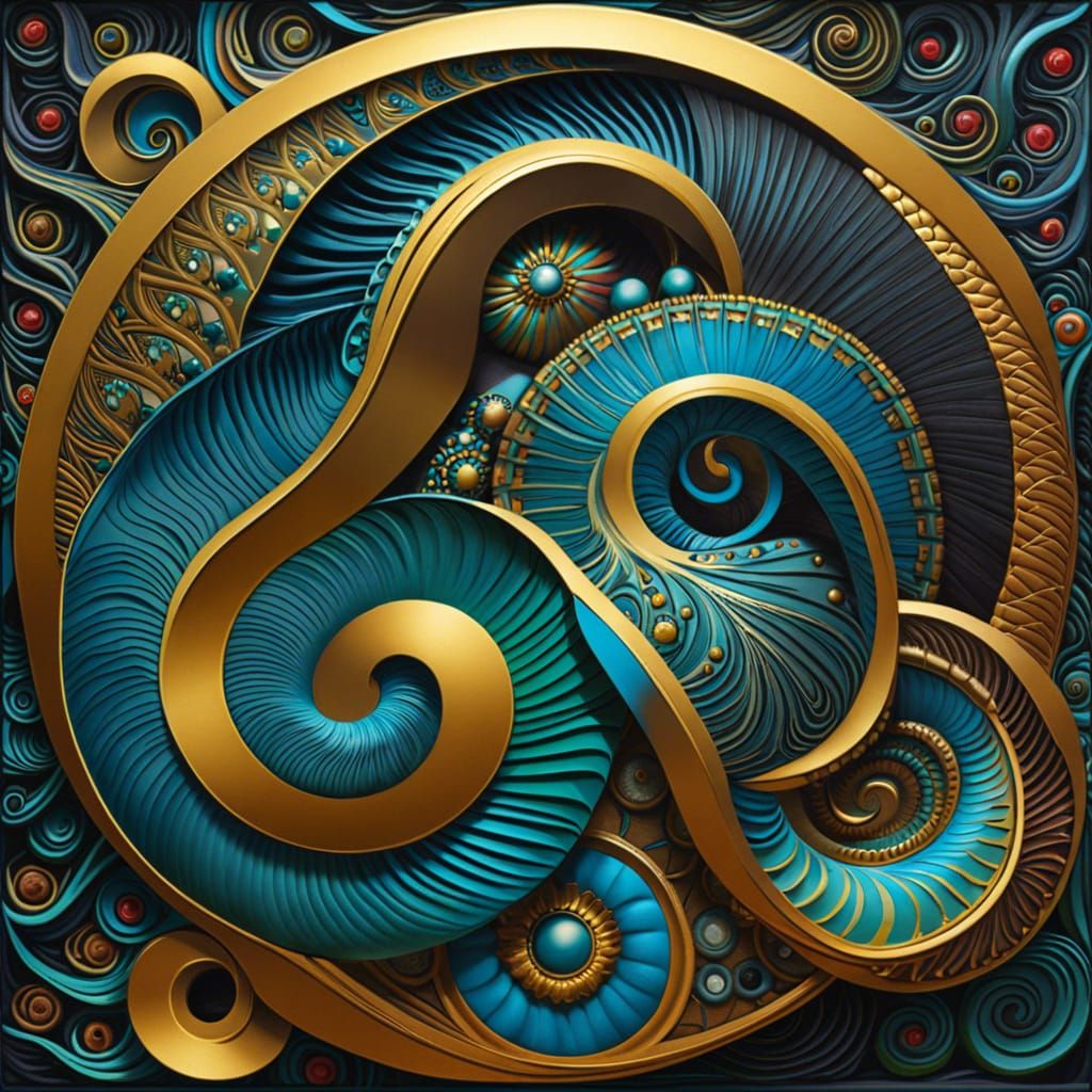 Shiva and Shakti sitting entwined in a lotus flower, 3D, porcelain