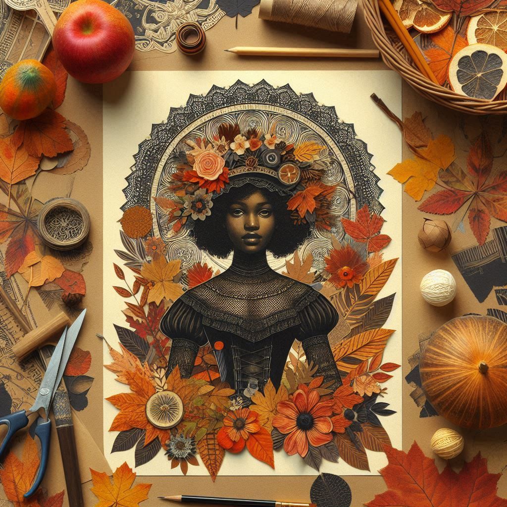 “Paper art collage girl” (8)