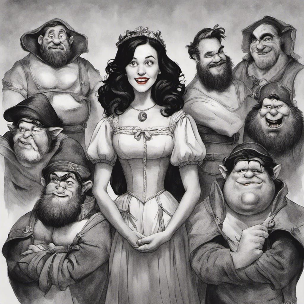 Snow white ugly seven dwarves