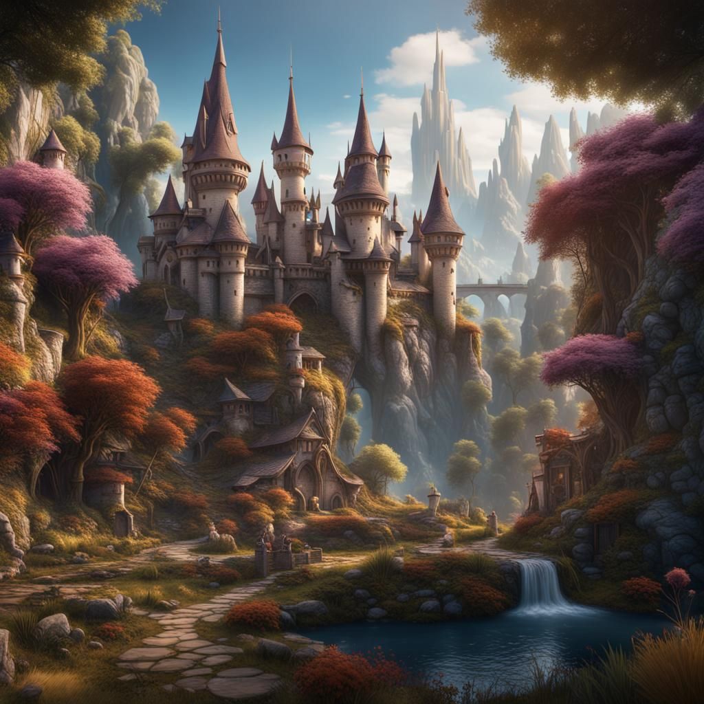 Fairytale world 3 AI Generated Artwork NightCafe Creator