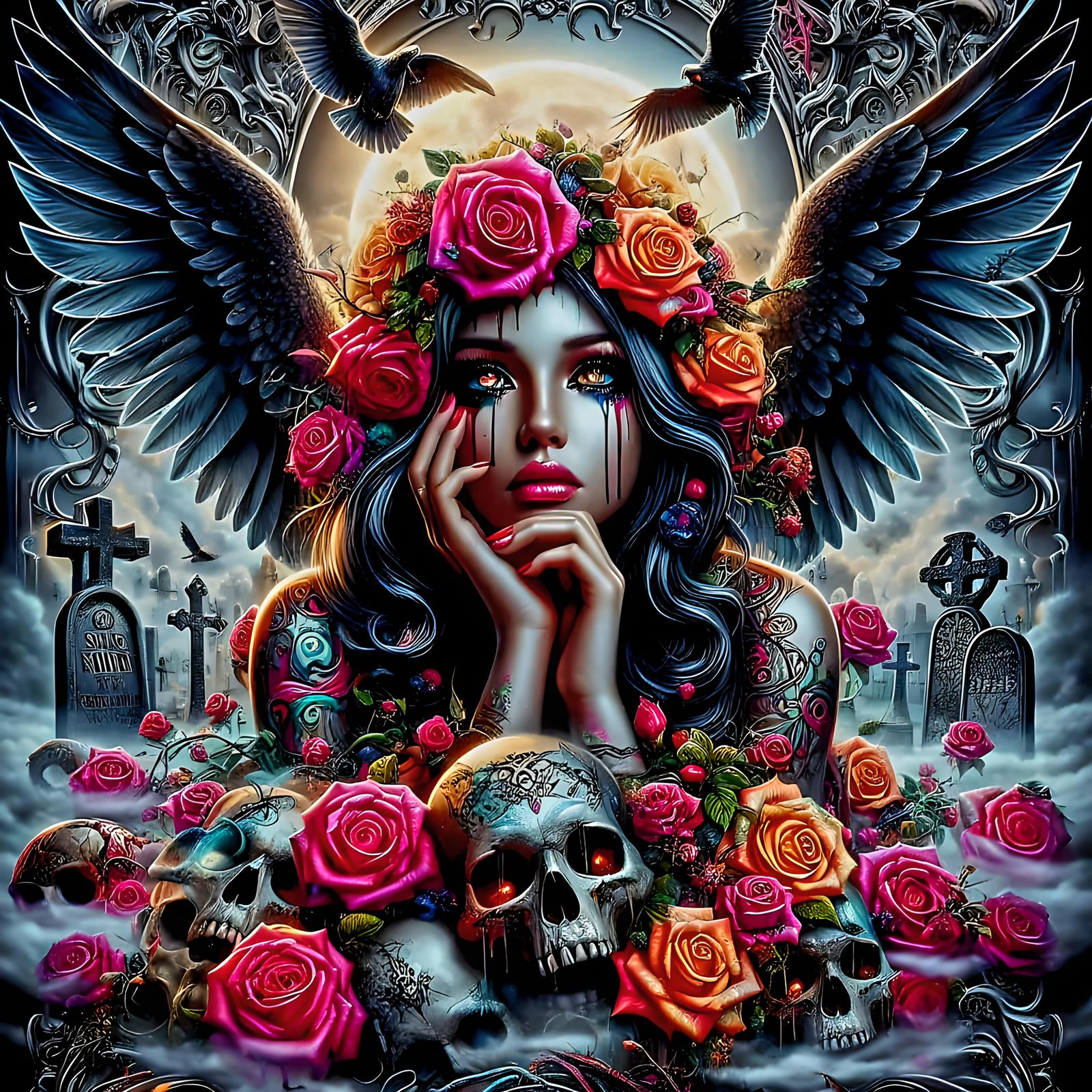 Angel, Death, & Roses