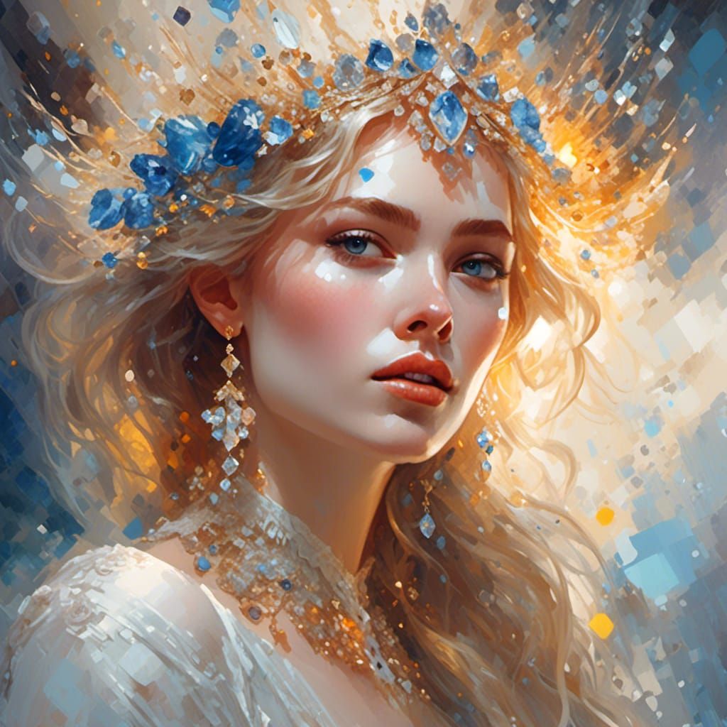 <lora:MakeItPretty:1.0> Watercolor portrait of a stunningly ...