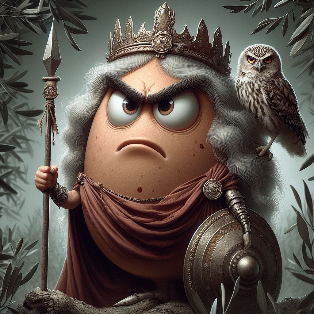 Angry Egg: "Minerva" - deity of Ancient Rome (6 images)