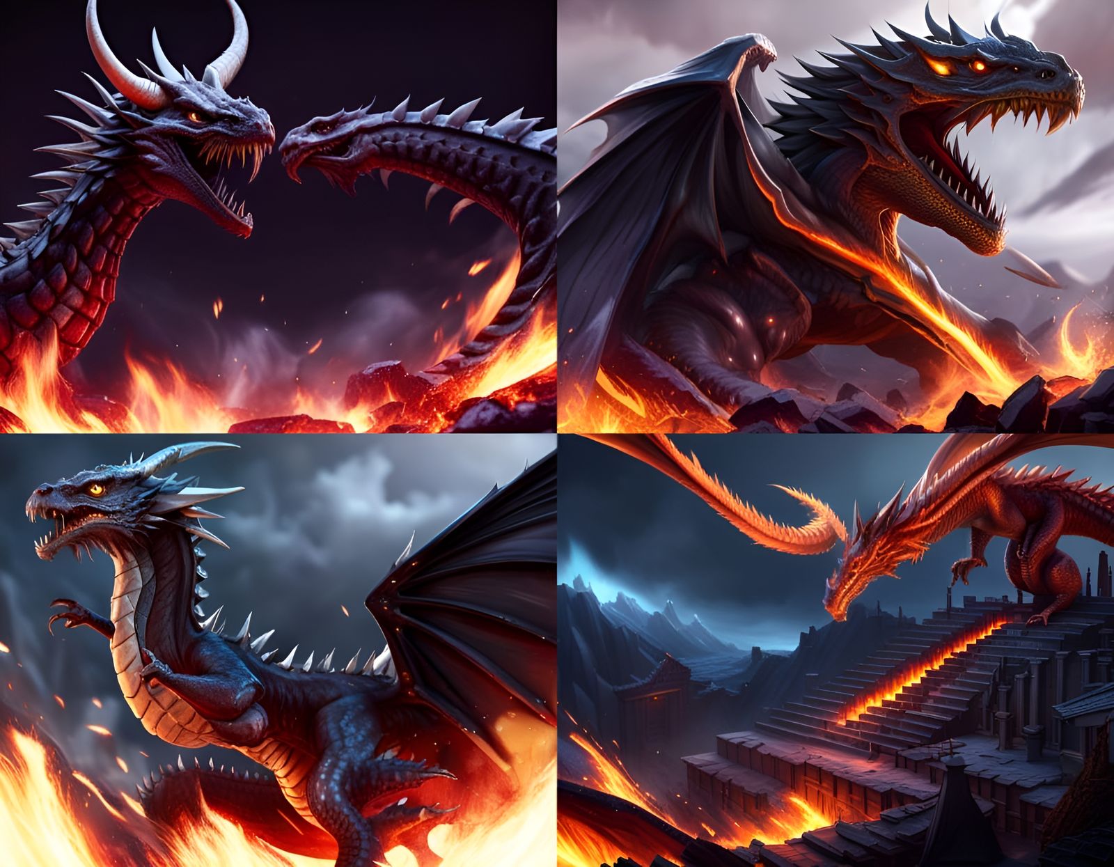 Dragon defenders - AI Generated Artwork - NightCafe Creator