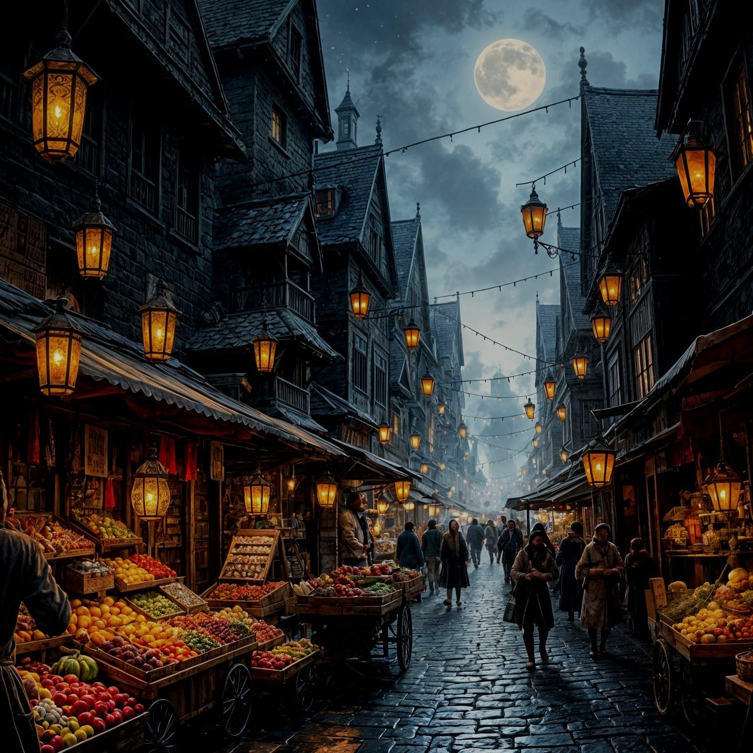 medieval night market  by @photon