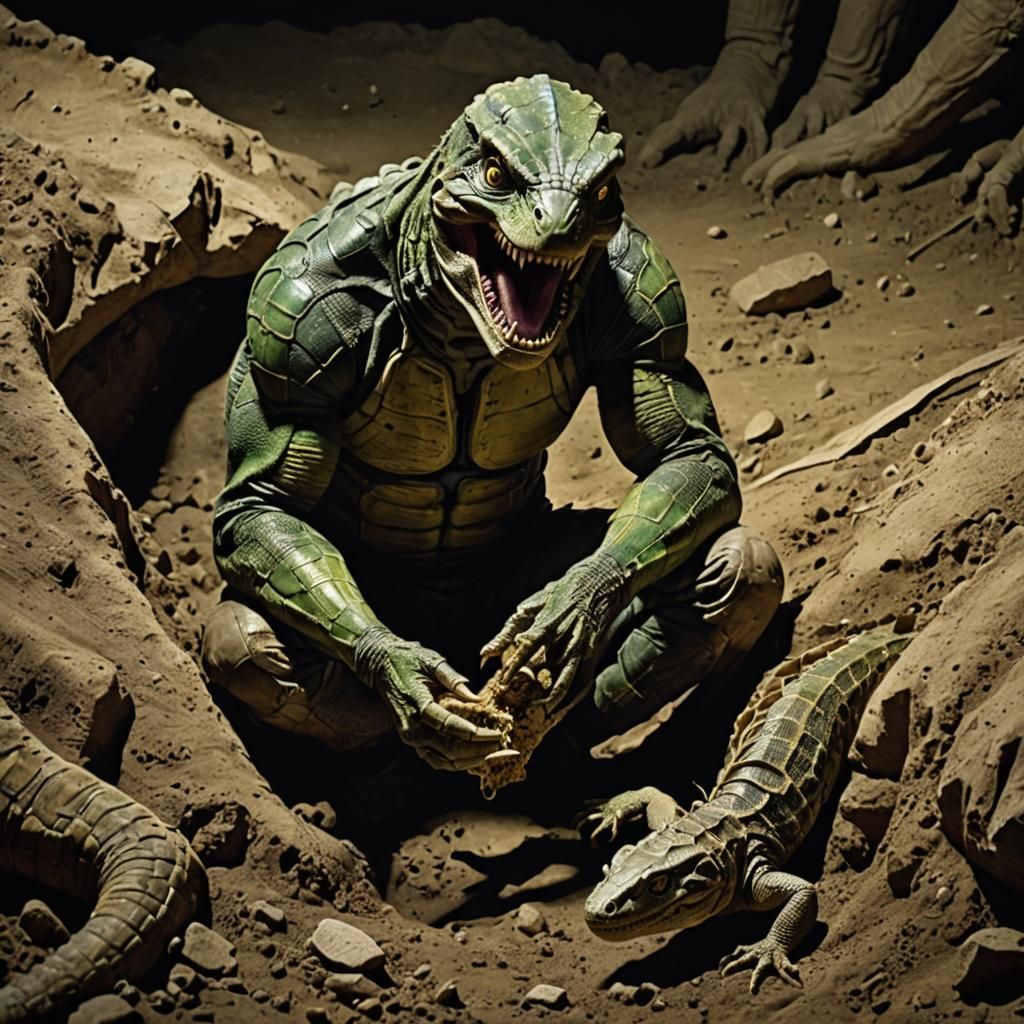 reptilian under ground
