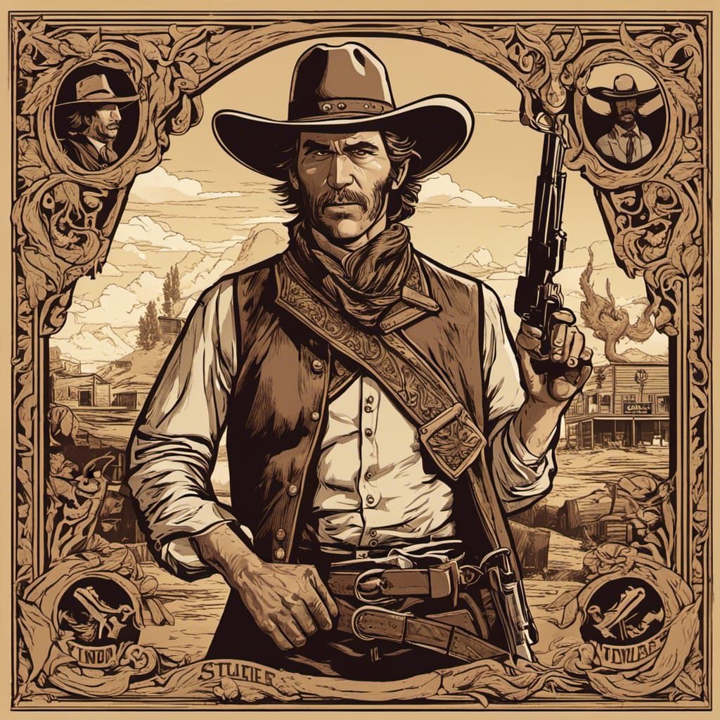 Old West Poster - AI Generated Artwork - NightCafe Creator