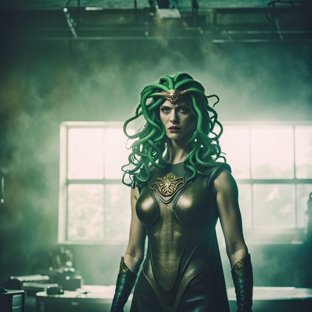 Medusa the superhero - AI Generated Artwork - NightCafe Creator