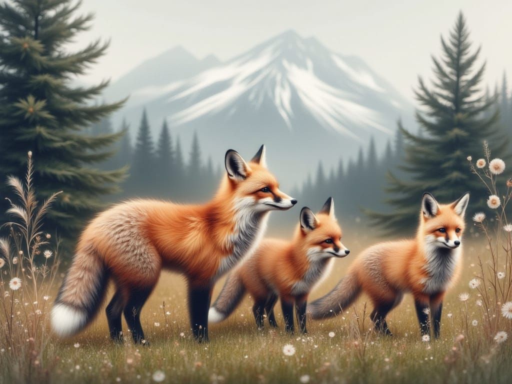 Three Foxes